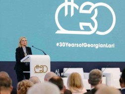 Natia Turnava: Congratulations to the 30th anniversary of the Lari all of Georgia - the GEL is a symbol of freedom, unity and national identity for each of us