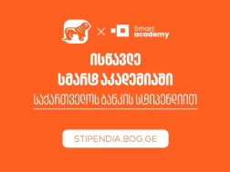 Get Bank of Georgia scholarship and master the new profession in Smart Academy