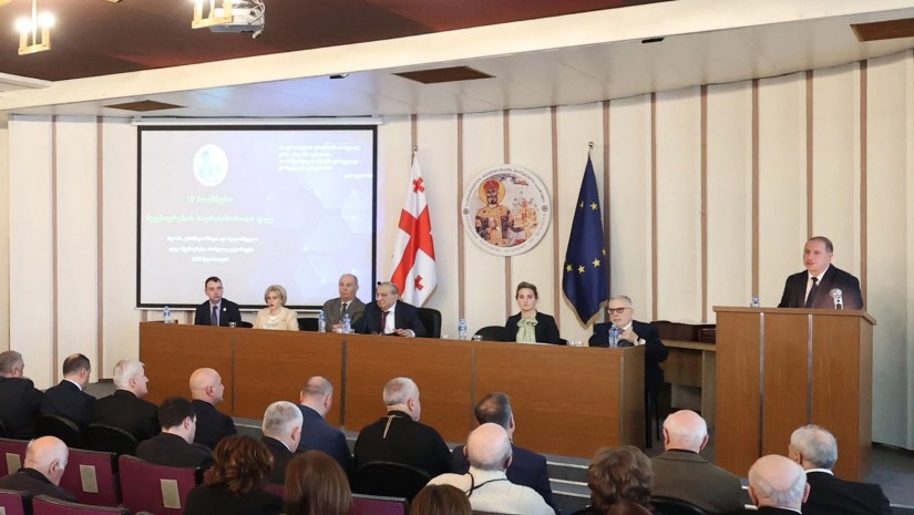 გივი მიქანაძე მეცნიერების საერთაშორისო დღისადმი მიძღვნილ ღონისძიებას დაესწრო