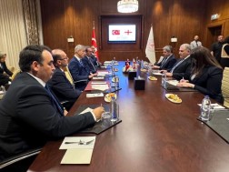  თურქეთში ოფიციალური ვიზიტის ფარგლებში, მიხეილ სარჯველაძე თურქ კოლეგას შეხვდა