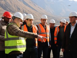 რევაზ სოხაძემ და სომხეთის ინფრასტრუქტურის მინისტრმა მიმდინარე ინფრასტრუქტურული პროექტები მოინახულეს