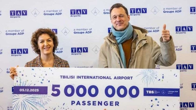 თბილისის საერთაშორისო აეროპორტი 5 000 000-ე მგზავრს მოემსახურა