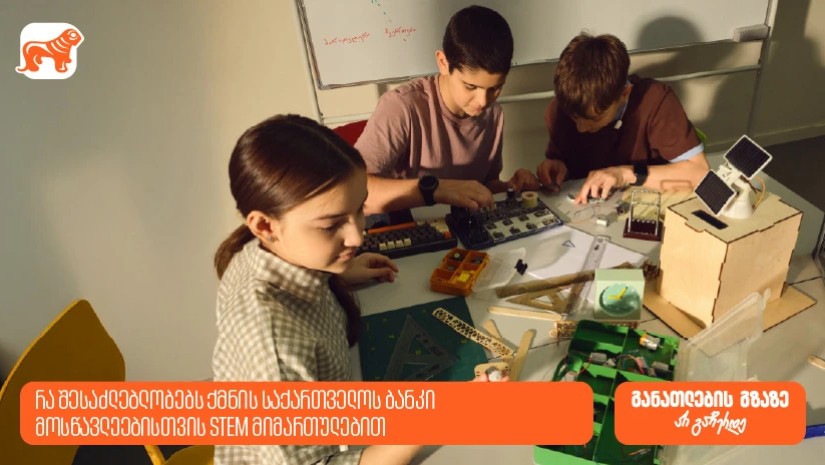რა შესაძლებლობებს ქმნის საქართველოს ბანკი მოსწავლეებისთვის STEM მიმართულებით?