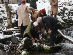  საირმეში, მდინარე წაბლარის შენაკადები ნაკადულის კალმახის ქვირითით დათევზიანდა