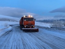 გზა თოვლი