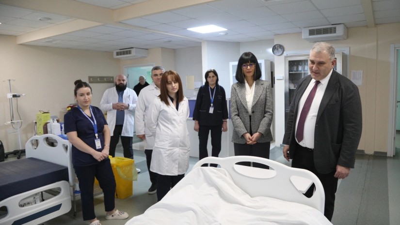 მიხეილ სარჯველაძე და თეა ახვლედიანი რუხის რესპუბლიკურ საავადმყოფოში იმყოფებოდნენ 