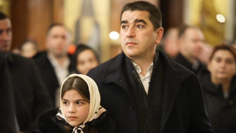  შალვა პაპუაშვილი საშობაო ლიტურგიას დაესწრო