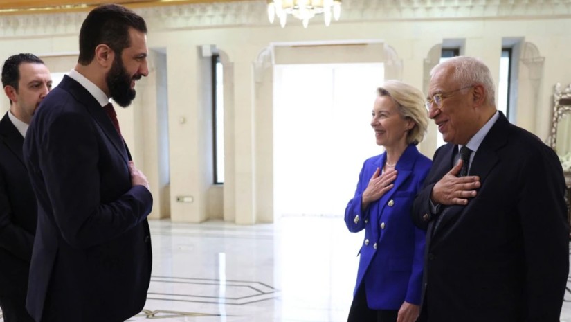 ურსულა ფონ დერ ლაიენი და ანტონიუ კოშტა სირიაში ჩავიდნენ