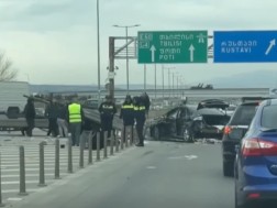 ავარია რუსთავი-თბილისის ავტომაგისტრალზე