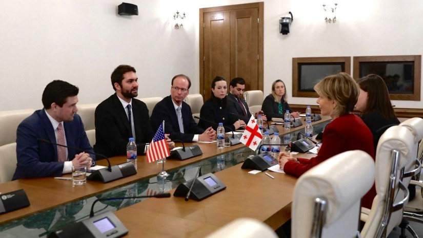 ნინო წილოსანი აშშ-ის კონგრესის წარმომადგენელთა პალატის თანამშრომელთა დელეგაციას შეხვდა