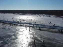 დაბალმა ტემპერატურამ ევროპის ერთ-ერთი უდიდესი მდინარე გაყინა