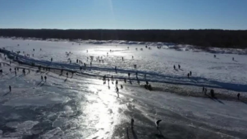 დაბალმა ტემპერატურამ ევროპის ერთ-ერთი უდიდესი მდინარე გაყინა