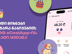 დიდი მიზნები პატარა ნაბიჯებით - საქართველოს ბანკის sCoolApp-ის ახალი ციფრული ყულაბა