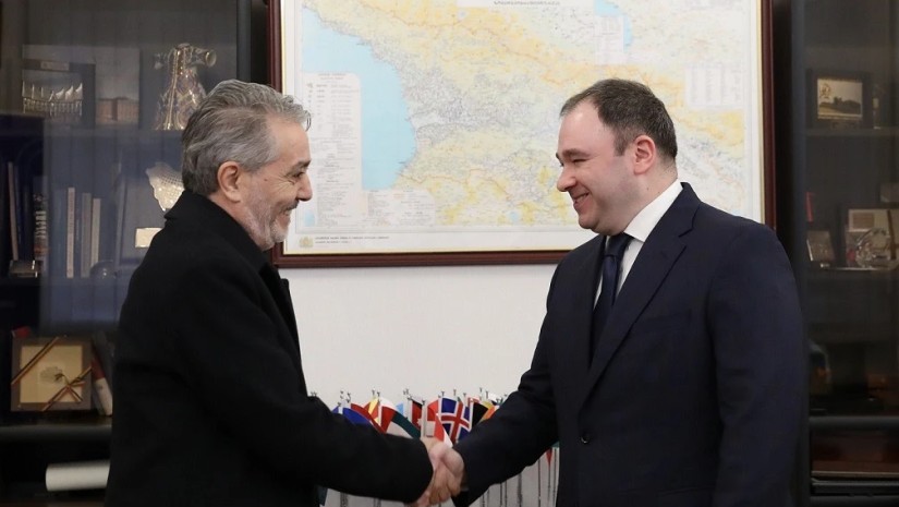 ნიკოლოზ სამხარაძე ისრაელის ელჩს შეხვდა