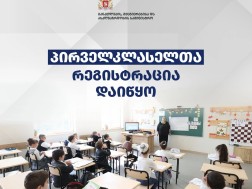 საჯარო სკოლებში პირველკლასელთა რეგისტრაცია იწყება 