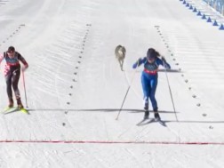 ტეზეროს სათხილამურო ტრასაზე ძაღლი შეიჭრა