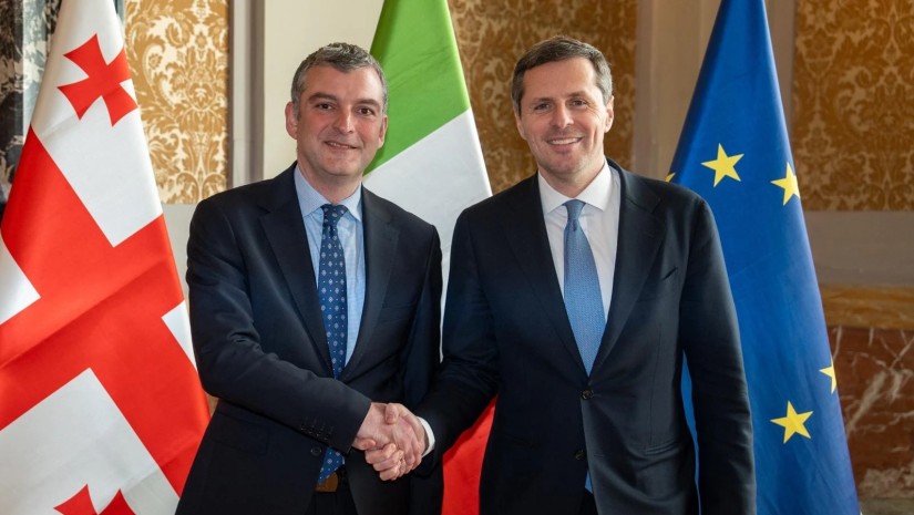 რომში სამუშაო ვიზიტის ფარგლებში პაატა პატიაშვილი იტალიელ კოლეგას შეხვდა