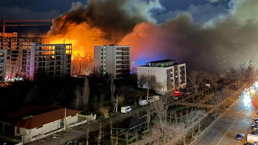 დიდ დიღომში ძლიერი ხანძარია