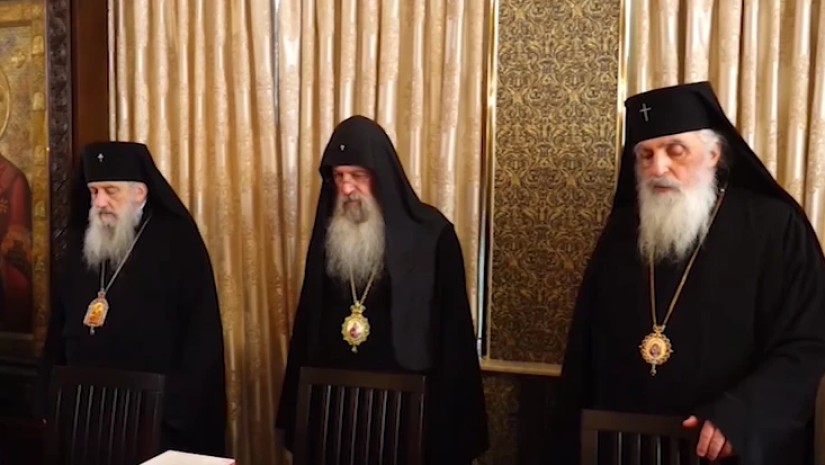 პირველი კადრები წმინდა სინოდის სხდომიდან