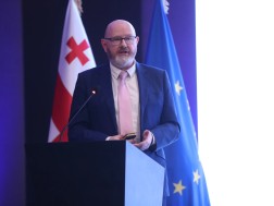  WIPO-სა და საქპატენტის ერთობლივ საერთაშორისო კონფერენციაზე კემბრიჯის უნივერსიტეტის პროფესორი ჯეიმს მოულტრი  პრეზენტაციით წარსდგა