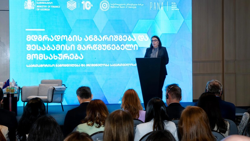 ეკატერინე მიქაბაძემ მდგრადობის ანგარიშგებისა და შესაბამისი მარწმუნებელი მომსახურების საკითხებზე გამართულ ღონისძიებაში მიიღო მონაწილეობა