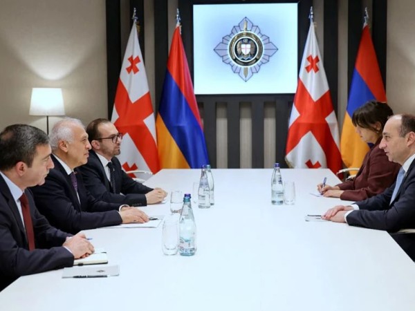 გეკა გელაძე სომხეთის ელჩს, აშოტ სმბატიანს შეხვდა