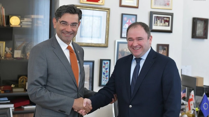 ნიკოლოზ სამხარაძე თურქეთის ელჩს შეხვდა