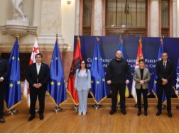 საქართველოს პარლამენტი ევროკავშირის წევრობის კანდიდატი ქვეყნების ბელგრადის დეკლარაციას მიუერთდა საქართველოს პარლამენტი ევროკავშირის წევრობის კანდიდატი ქვეყნების ბელგრადის დეკლარაციას მიუერთდა