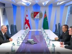 ლაშა ხუციშვილი თურქმენეთის მინისტრთა კაბინეტის თავმჯდომარის მოადგილეს შეხვდა ლაშა ხუციშვილი თურქმენეთის მინისტრთა კაბინეტის თავმჯდომარის მოადგილეს შეხვდა