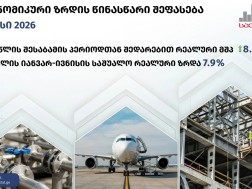 ივნისში საქართველოს ეკონომიკა 8.6 პროცენტით გაიზარდა