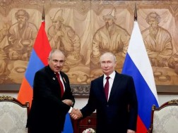 ნიკოლ ფაშინიანი ვლადიმირ პუტინი